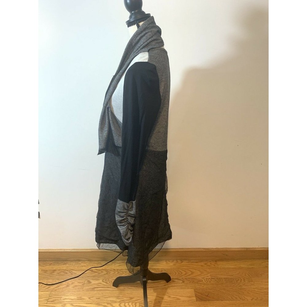 ME Dress Size Large Gray Multi Color Made In - Picture 4 of 11